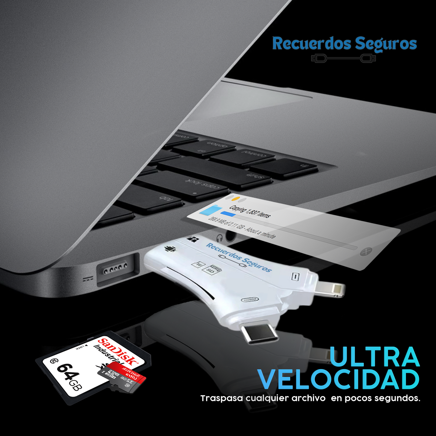 Lector de Tarjetas 4 en 1: Fácil y Rápido